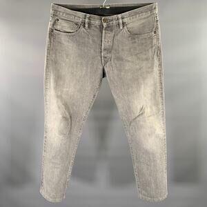 SIMON MILLER Size 36 Grey Cotton Button Fly Jeans